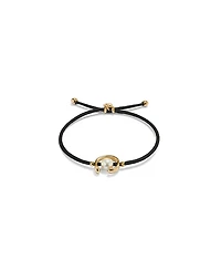 UNOde50 Black Cord Pearl Bracelet