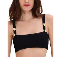 PatBO Merian Knit Bikini Top