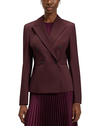 Boss Jiamia Double Breasted Peak Lapel Blazer