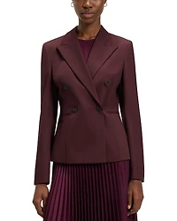 Boss Jiamia Double Breasted Peak Lapel Blazer