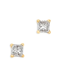 Bloomingdale's Fine Collection Diamond Princess Cut Stud Earrings