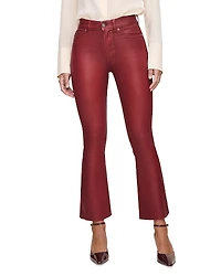 DL1961 Bridget Boot High Rise Instasculpt Coated Crop Jeans
