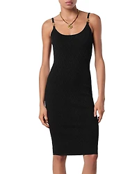 Versace Textured V Jacquard Dress