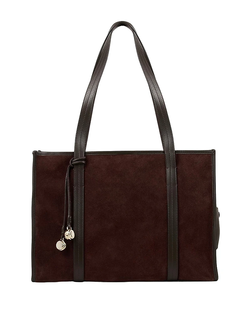 Sandro Medium Soft Suede Tote Bag