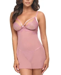 Oh La Cheri Flora Sheer Lace Babydoll