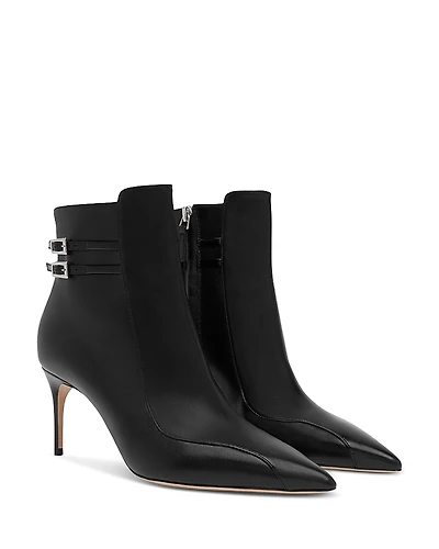 Malone Souliers Women's Giordana Double Buckle Stiletto Boots