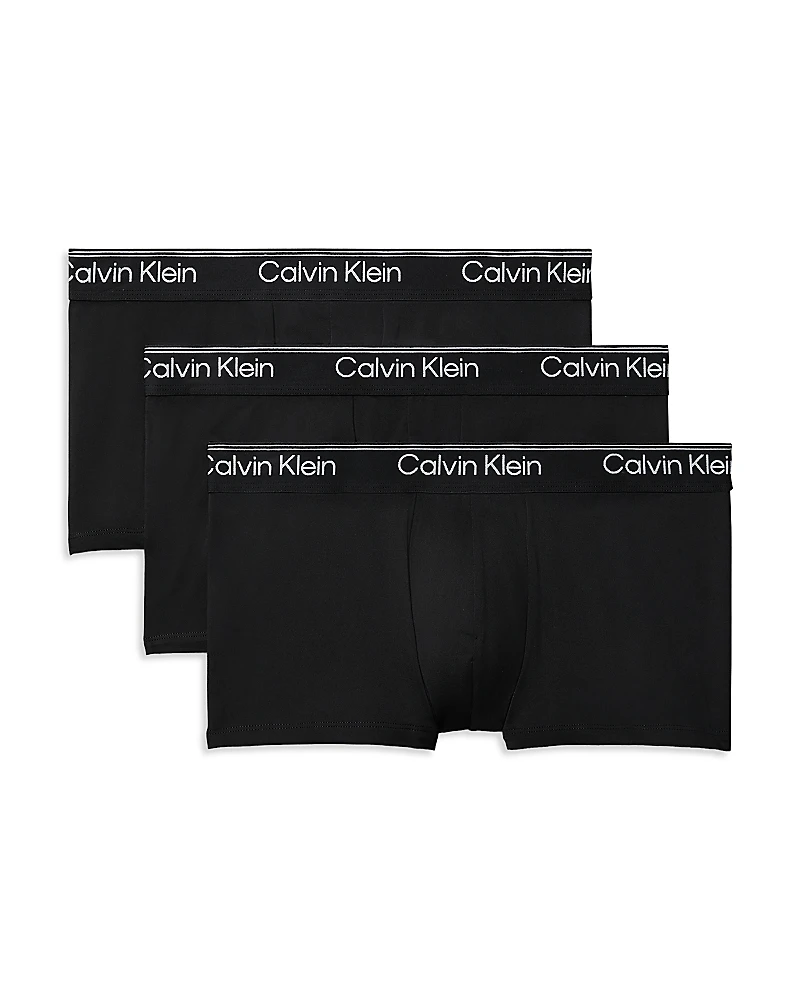 Calvin Klein Microfiber Stretch Low Rise Trunks, Pack of 3