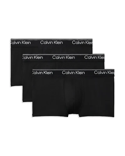 Calvin Klein Microfiber Stretch Low Rise Trunks, Pack of 3