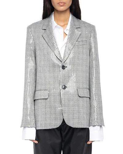 Zadig & Voltaire Vanille Sequined Blazer