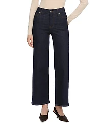 Frame Le Slim High Rise Palazzo Crop Jeans
