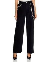 Steve Madden Swift Embellished Straight Jeans