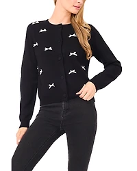 CeCe Ribbon Applique Cardigan