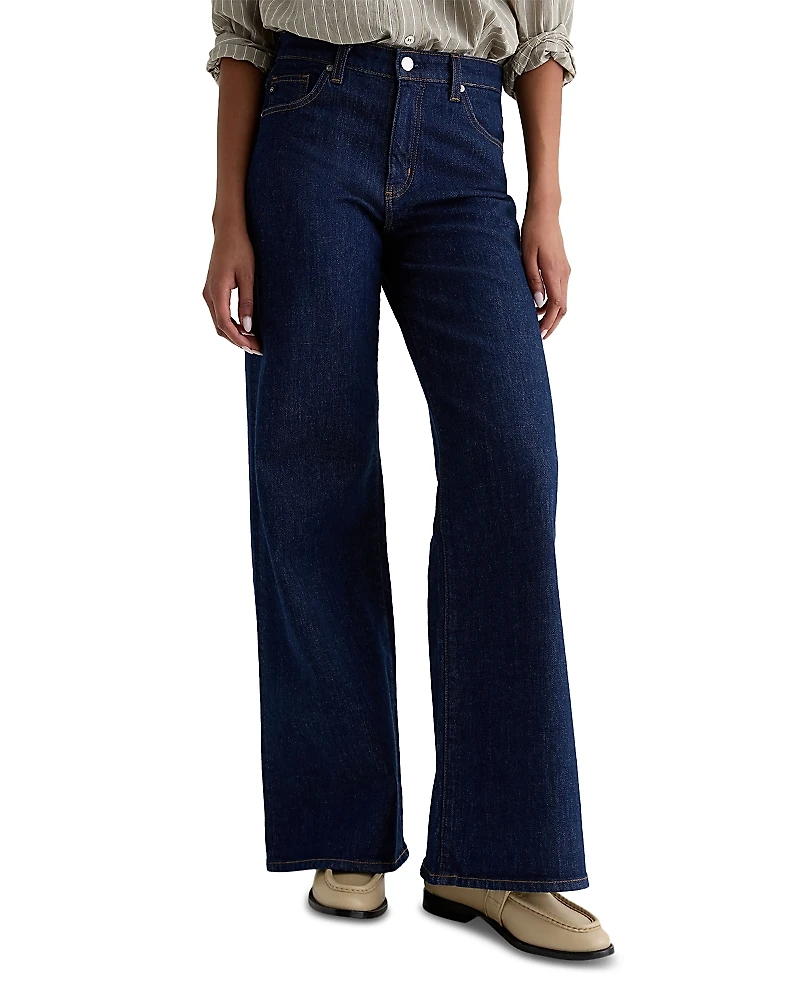 Ag Saige Mid Rise Wide Leg Jeans