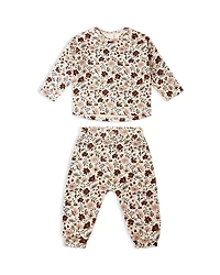 Rylee + Cru Girls' Posy Print Long Sleeved Tee & Pants Set - Baby