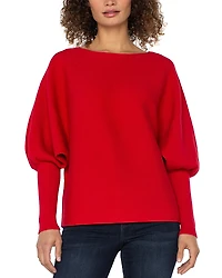 Liverpool Los Angeles Bishop Sleeve Boat Neck Sweater