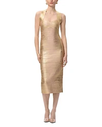 Herve Leger Foil Bodycon Dress