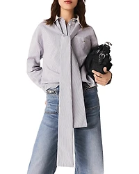 Maje Striped Bow Shirt