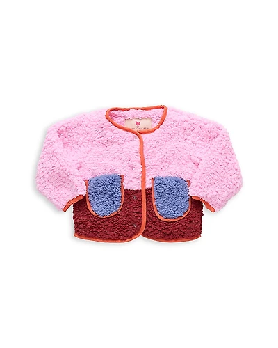Pink Chicken Girls' Ruth Fleece Color Blocked Jacket - Baby