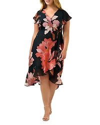 Estelle Plus Elena Wrap Front Dress