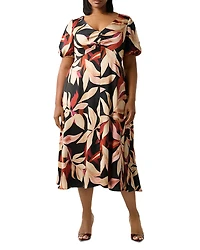 Estelle Plus Laura Puff Sleeve Dress