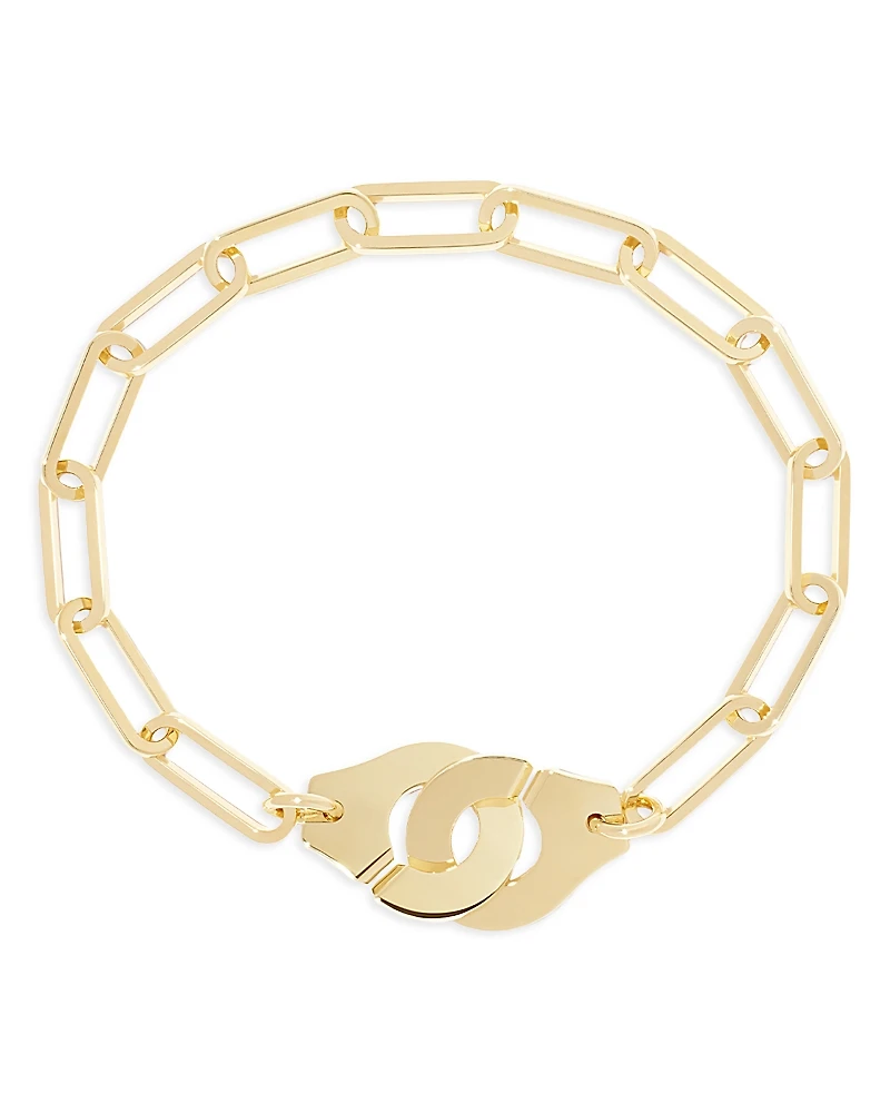 Dinh Van 18K Yellow Gold Menottes Dinh Van Handcuff Chain Link Bracelet