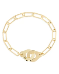Dinh Van 18K Yellow Gold Menottes Dinh Van Handcuff Chain Link Bracelet