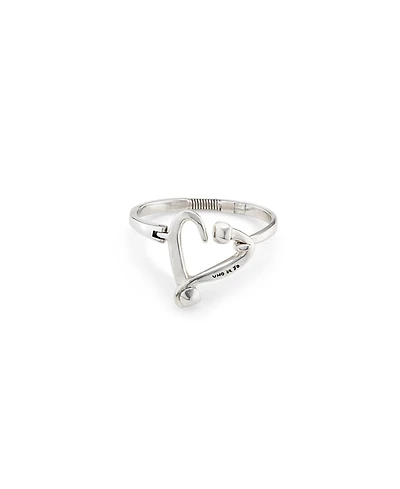 UNOde50 Sterling Silver Plated with Nailed Heart Visible Spring Bracelet