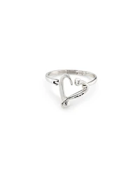 UNOde50 Sterling Silver Plated with Nailed Heart Visible Spring Bracelet