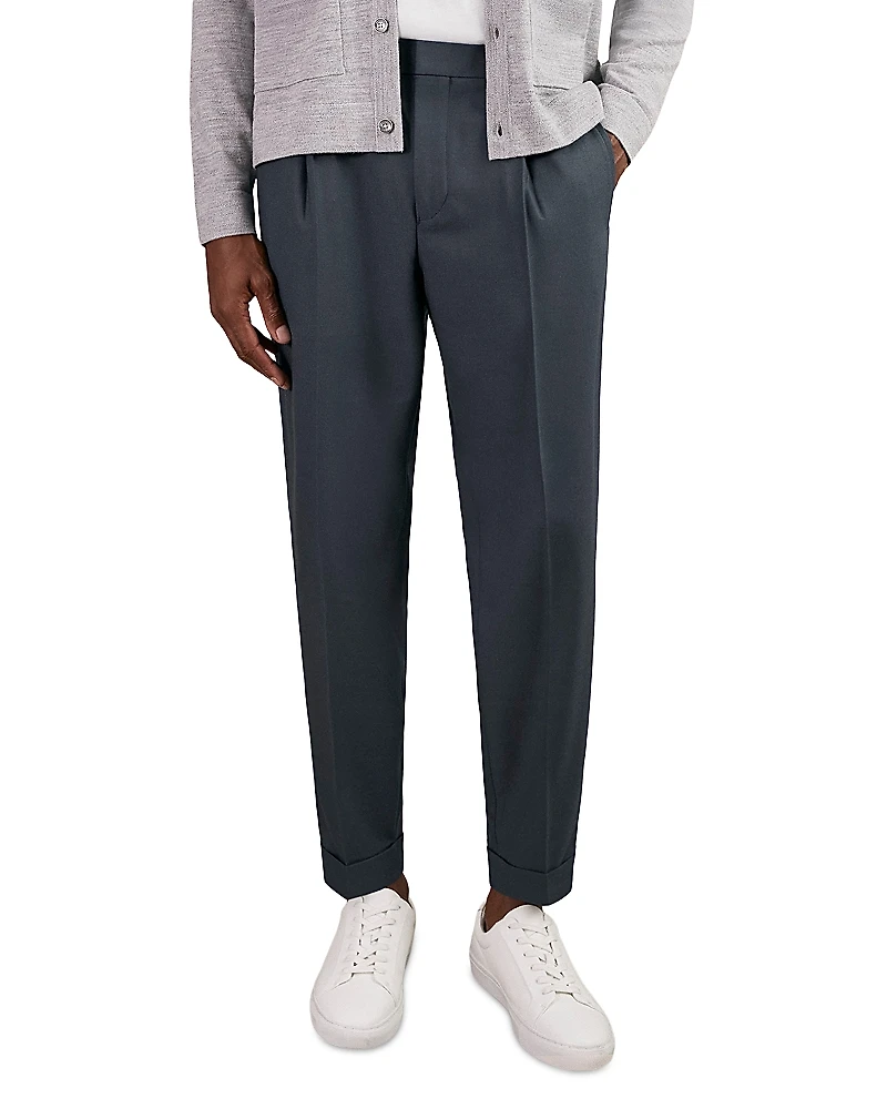 Reiss Brighton Relaxed Fit Pleated Trousers