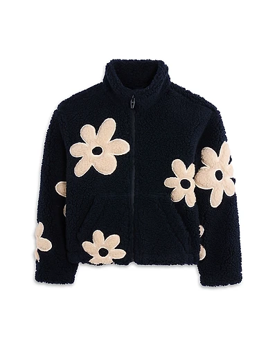 Blanknyc Girls' Flower Power Fleece Jacket - Big Kid