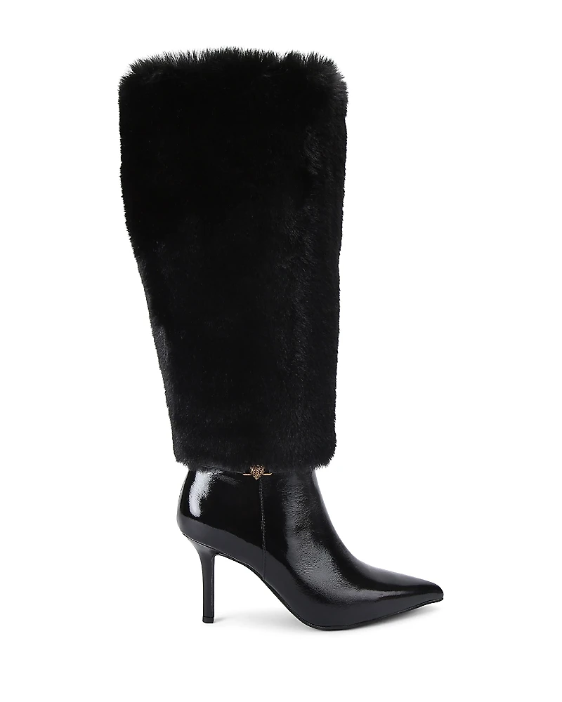 Kurt Geiger London Women's Faux Fur Kensington Boots