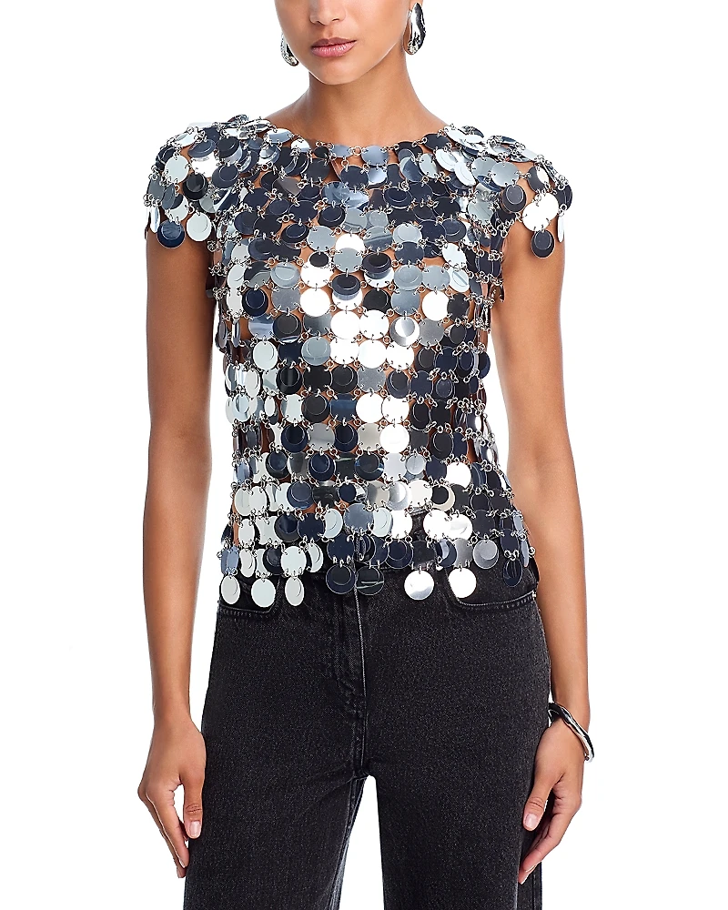 Rabanne Paillette Top