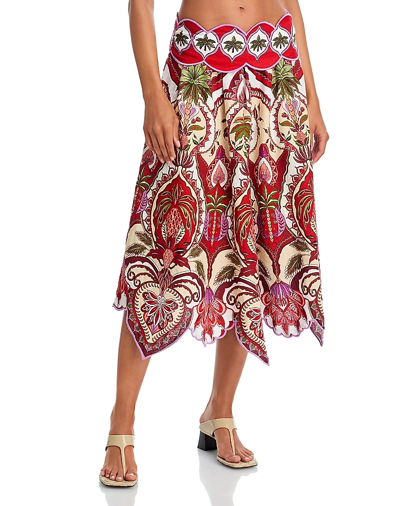 Farm Rio Odara Midi Skirt