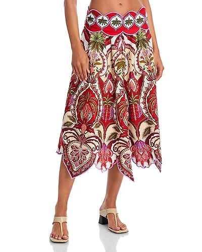Farm Rio Odara Midi Skirt