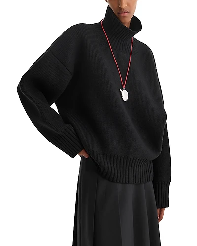 ROHE Wool Sculptural Turtleneck Sweater