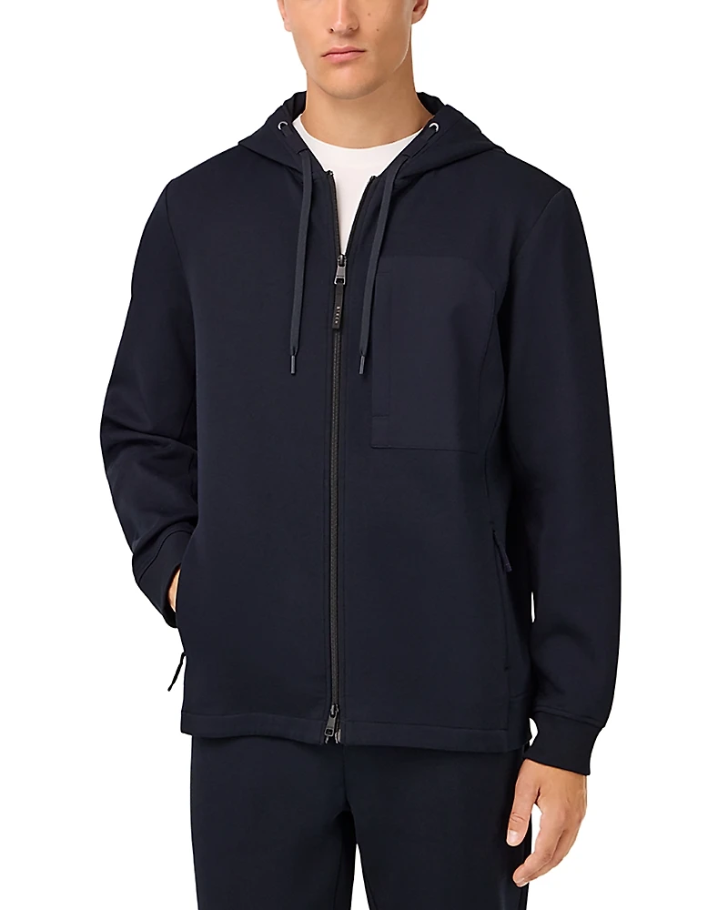 Boggi Milano Cotton Blend Scuba Hoodie