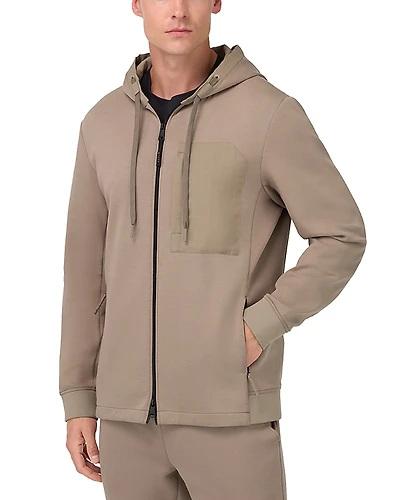 Boggi Milano Cotton Blend Scuba Hoodie