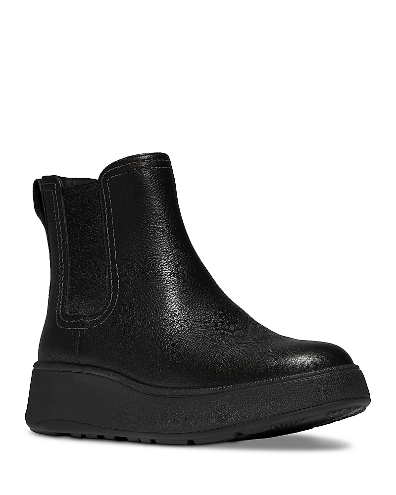 FitFlop Women's F-Mode Stitch Warm Tumbled Leather Chelsea Boots