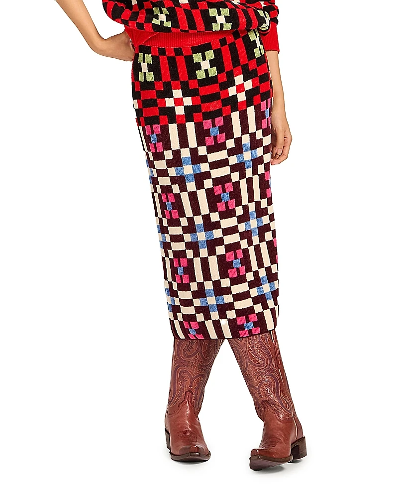 La Doublej Byte Skirt Multicolor