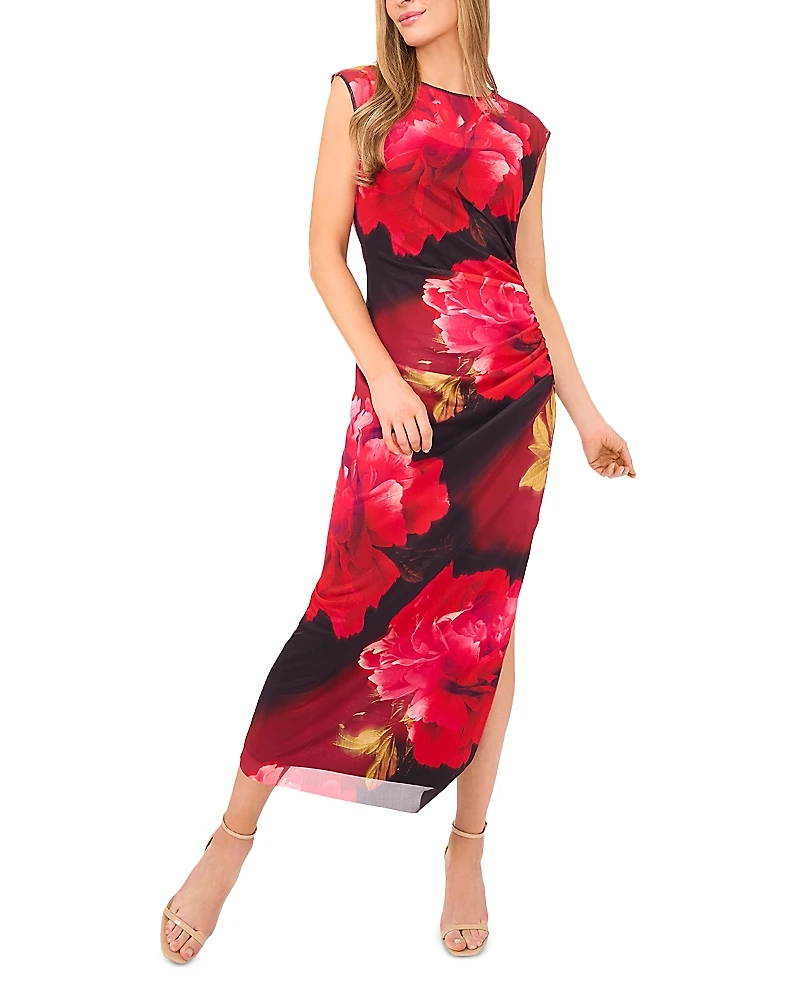 Ted Baker Short Sleeve Mesh Column Dress