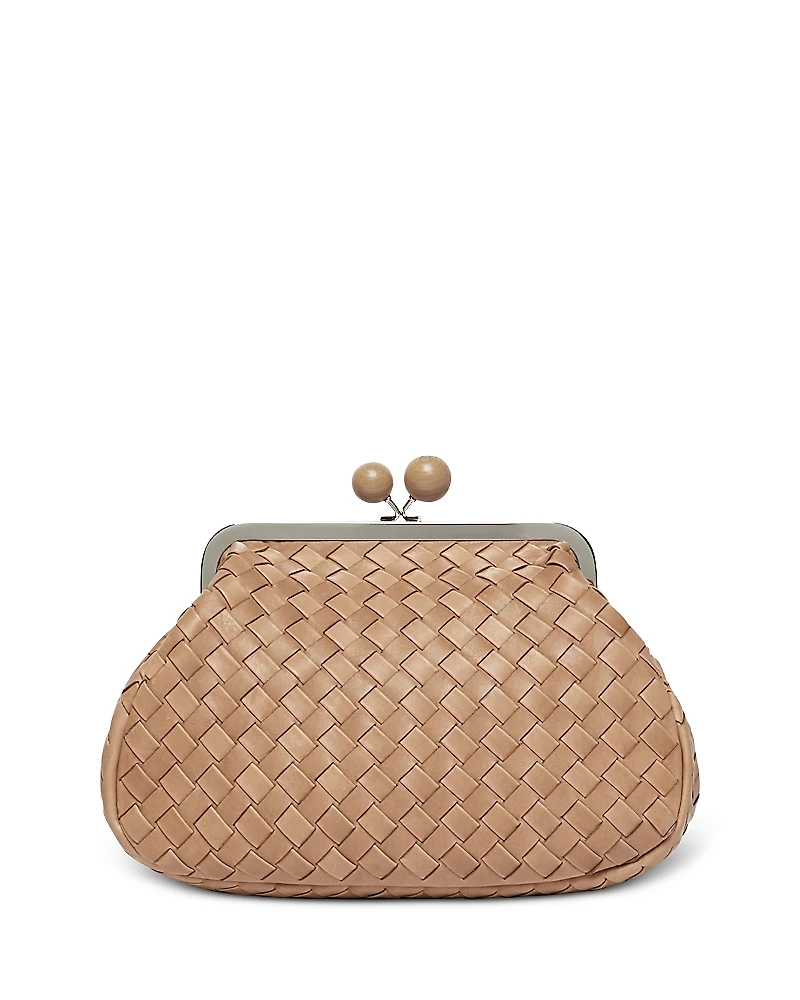 Weekend Max Mara Medium Woven Leather Pasticcino Bag