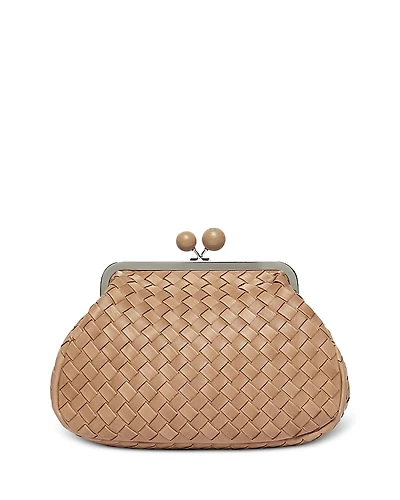 Weekend Max Mara Medium Woven Leather Pasticcino Bag