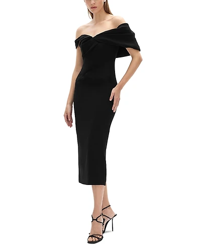 Rachel Gilbert Mattie Off-the-Shoulder Dress