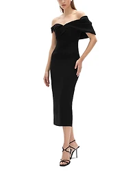 Rachel Gilbert Mattie Off-the-Shoulder Dress