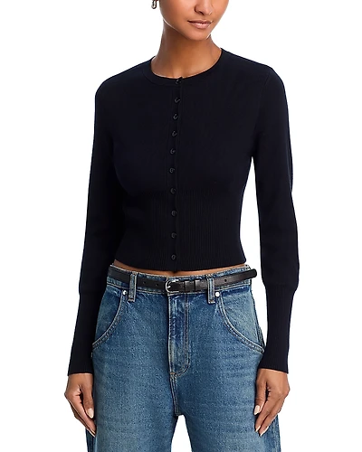 525 Crewneck Cardigan Sweater