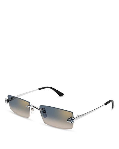 Cartier Rectangular Sunglasses, 55mm