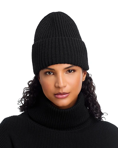 Solid Rib Knit Cuff Hat - Exclusive