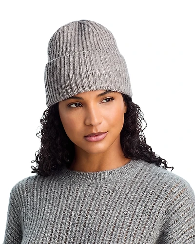 V Fraas Solid Rib Knit Cuff Hat - Exclusive