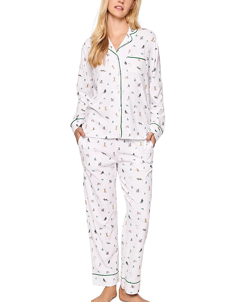 Petite Plume Luxe Pima Jingle Paws Pajama Set