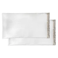 Dea Luxury Linens Incanto Embroidery Standard Pillowcase